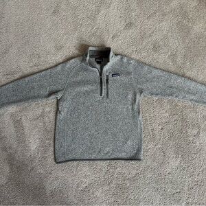 Patagonia Men's Zip-Up Sweater in Heather Gray